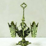 جا کارد و چنگال برنزی مدل بانو