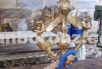 قلیان ۲ فرشته برنزی