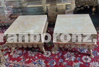 جا باندی برنزی مدل کشویی صفحه طرح سنگ